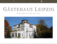 Tablet Screenshot of gaestehaus-leipzig.de